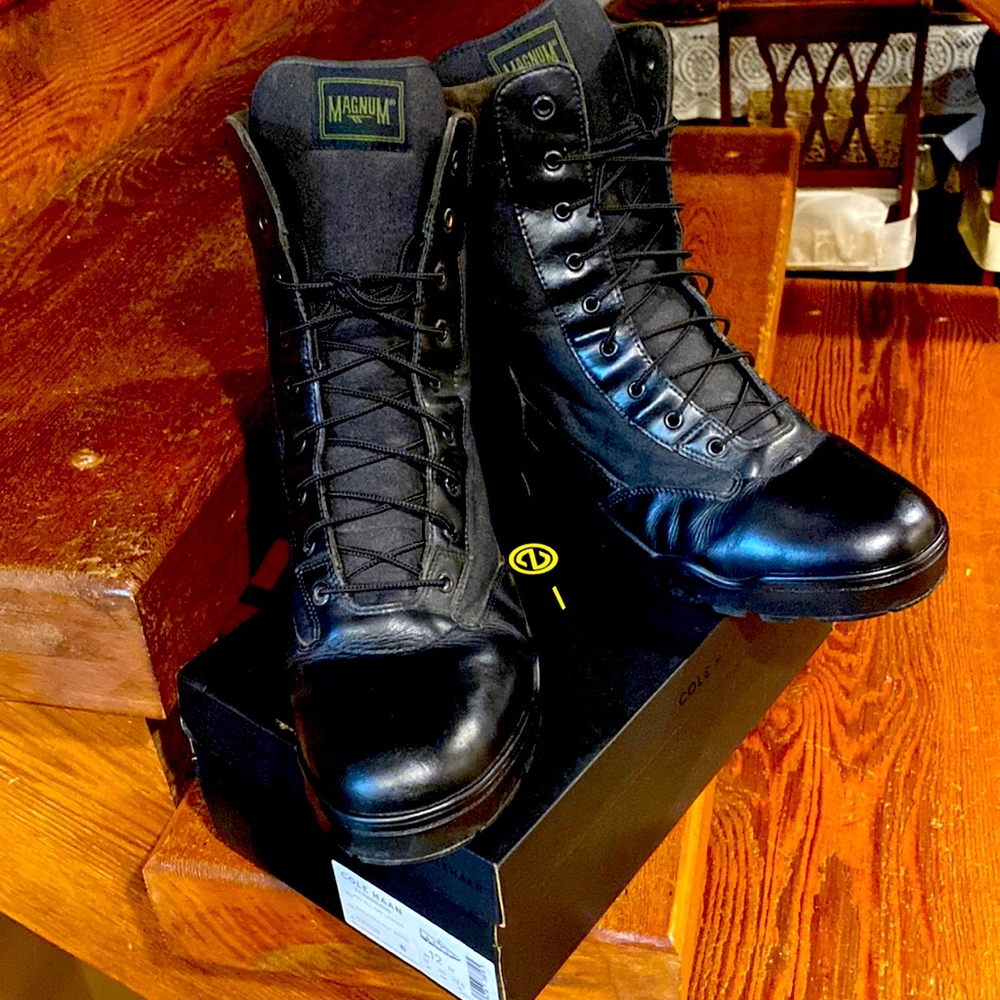 Magnum tactical military law enforcement style boot. Black size 12, 8 inch high